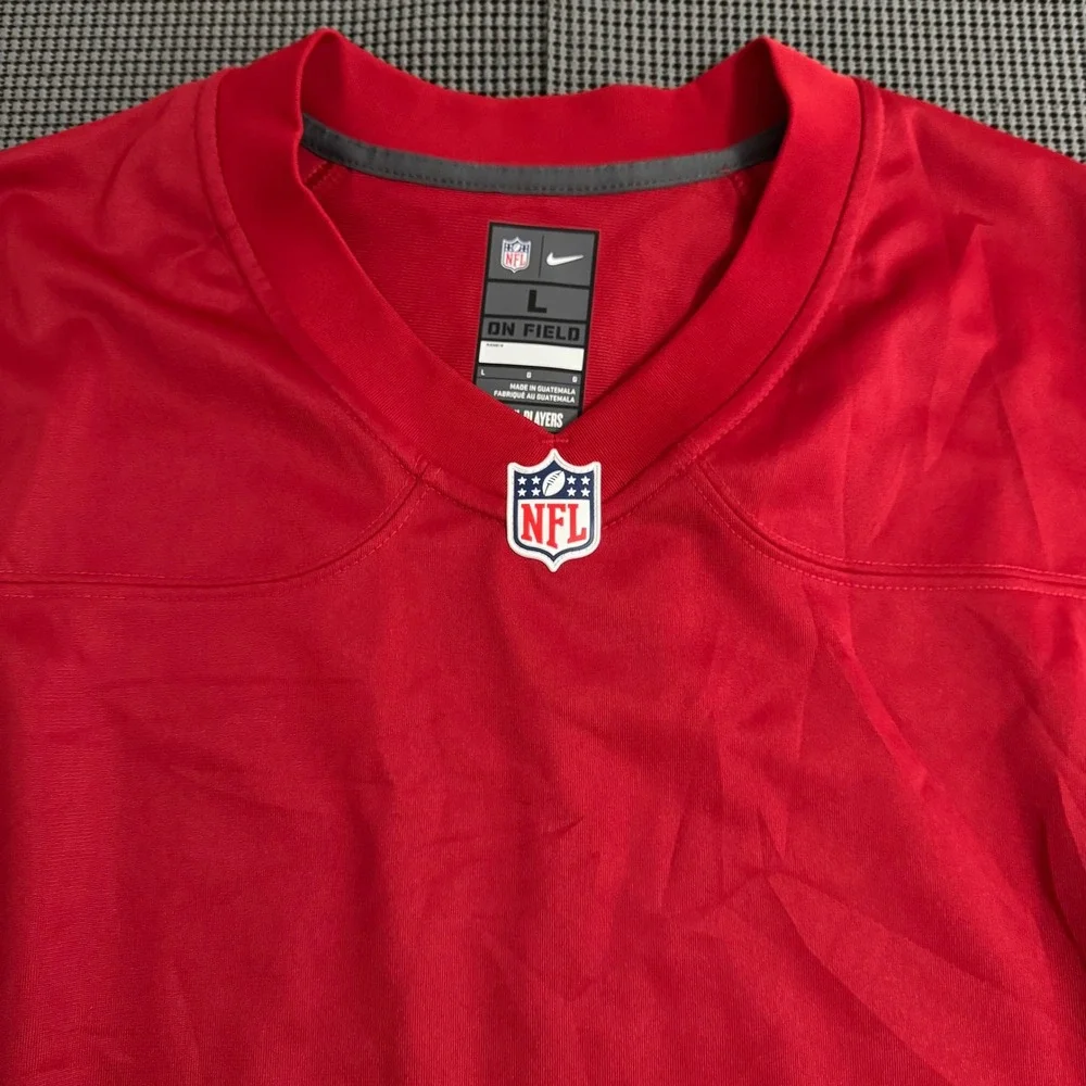 Nike NFL San Francisco 49ers On Field Blank Back Jersey Red Mens Large